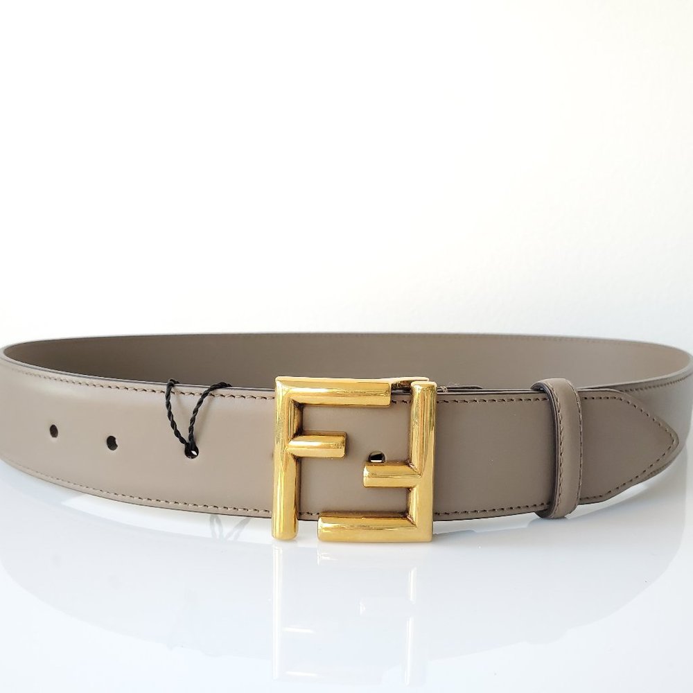 Fendi Brown Leather Belt